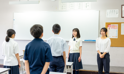 1日の始まりを告げる号令を元気良くかけることが大切です。